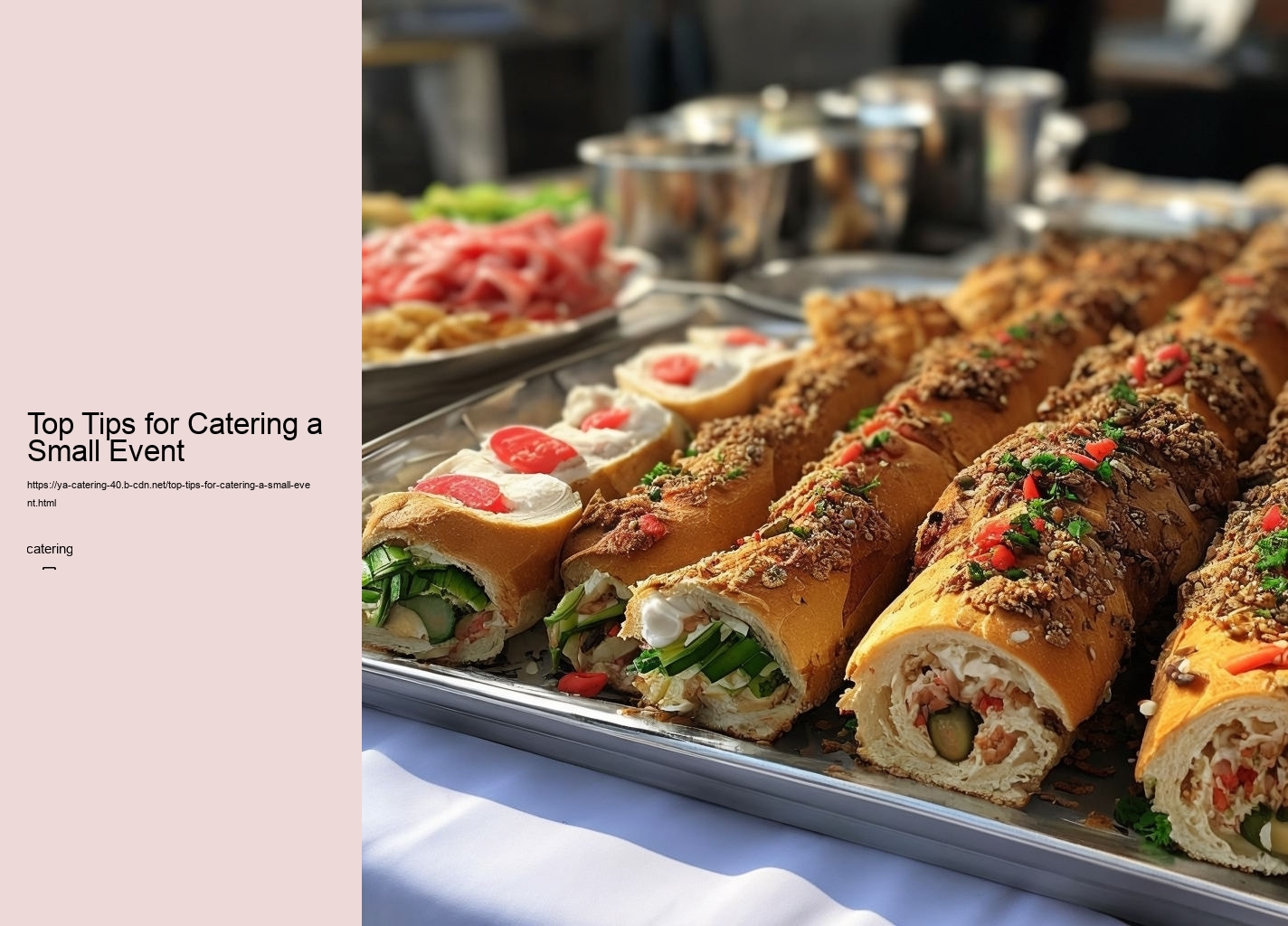 Top Tips for Catering a Small Event